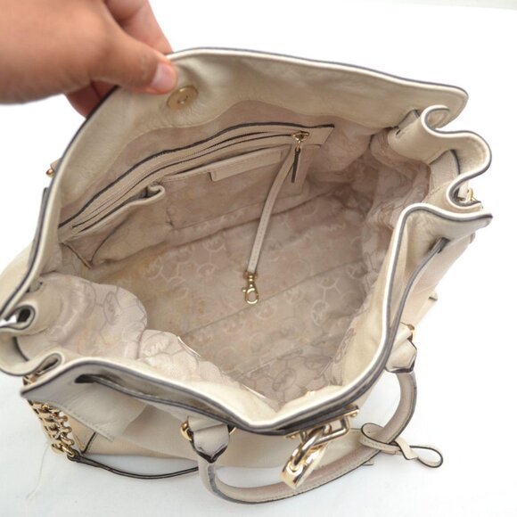 Michael Kors Hamilton Leather Large Tote Pre Owned - Picture 6 of 6